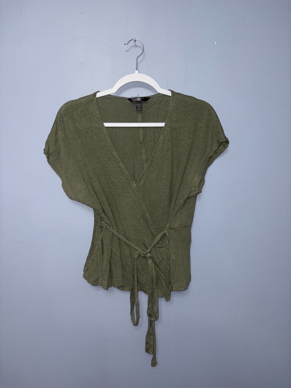 Banana Republic | Green Wrap Blouse | Size Large